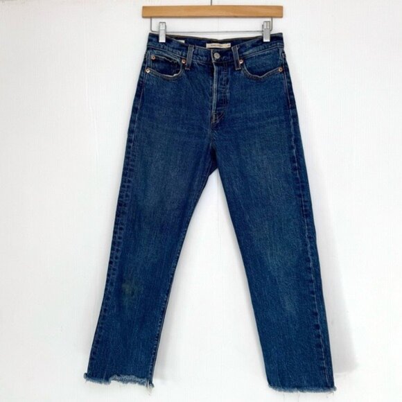 Levi's Premium Wedgie Straight Cropped denim jeansSize 26 - Picture 1 of 9